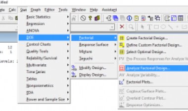 How to create A factorial design in Minitab:-3