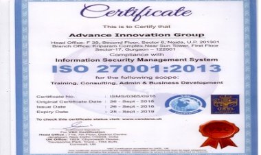 AIG certified on ISO 9001 (QMS) & ISO 27001 (ISMS)